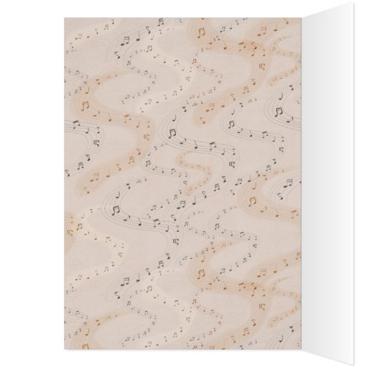 Violin Wonderful Performance Wenskaart (Binnen (Links))