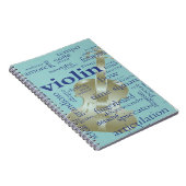 Violin Words Notitieboek (Rechterzijde)