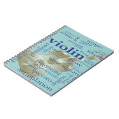 Violin Words Notitieboek (Linkerzijde)