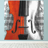 Violin Wrapped Canvas (Insitu (Houten vloer))