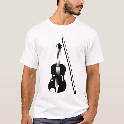 Violin - zwart t-shirt (Voorkant)
