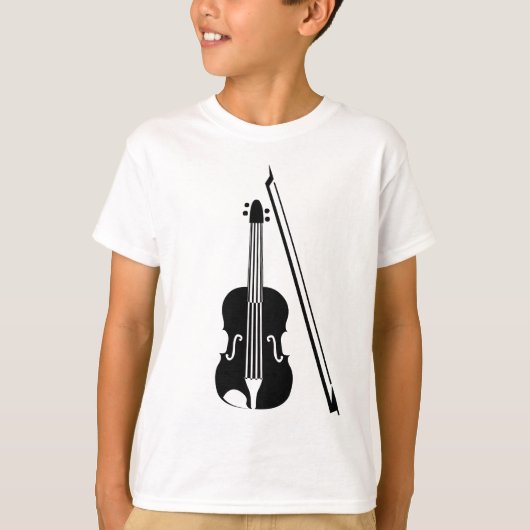 Violin - zwart t-shirt (Voorkant)