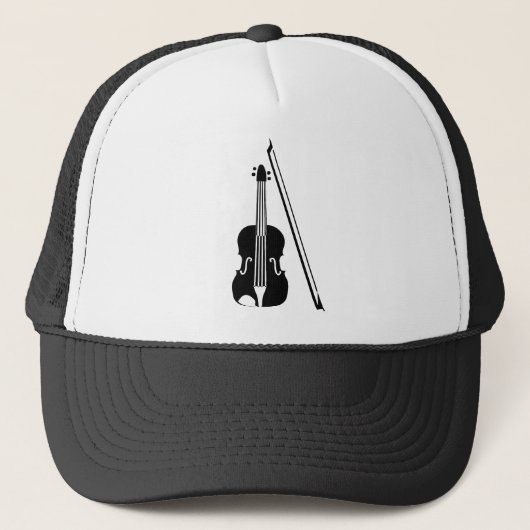 Violin - zwart trucker pet (Voorkant)