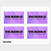 Violinafolic Life rechthoekige Sticker (Vel)
