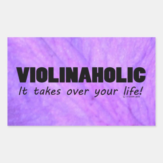 Violinafolic Life rechthoekige Sticker (Voorkant)