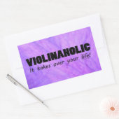 Violinafolic Life rechthoekige Sticker (Envelop)