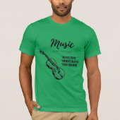 violine muziek t-shirt (Voorkant)