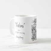 "Violini", Debby Wang, inkt op papier... Koffiemok (Voorkant links)