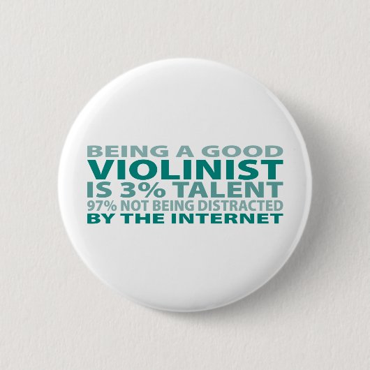 Violinist 3% Talent Ronde Button 5,7 Cm (Voorkant)