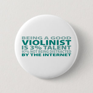 Violinist 3% Talent Ronde Button 5,7 Cm