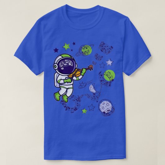 Violinist Astronaut T-shirt (Design voorkant)
