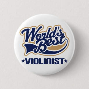 Violinist (beste werelden) ronde button 5,7 cm