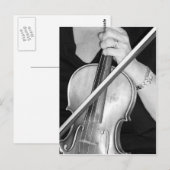 Violinist bij Rest Briefkaart (Voorkant / Achterkant)