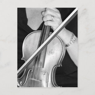 Violinist bij Rest Briefkaart