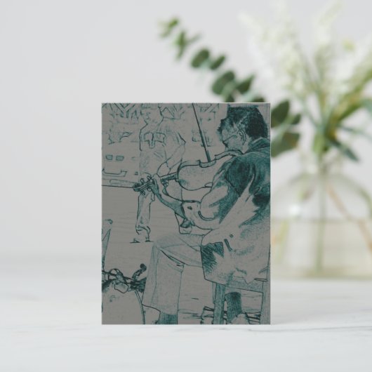 Violinist Briefkaart (Staand voorkant)
