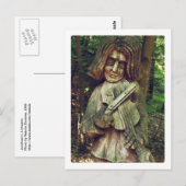 Violinist Briefkaart (Voorkant / Achterkant)