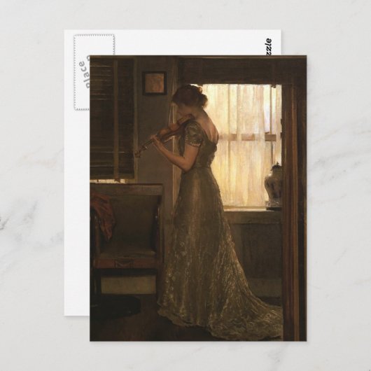 Violinist Briefkaart (Voorkant / Achterkant)