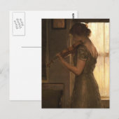 Violinist Briefkaart (Voorkant / Achterkant)