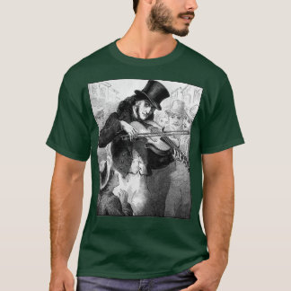 Violinist en componist Paganini als straatmusici T-shirt