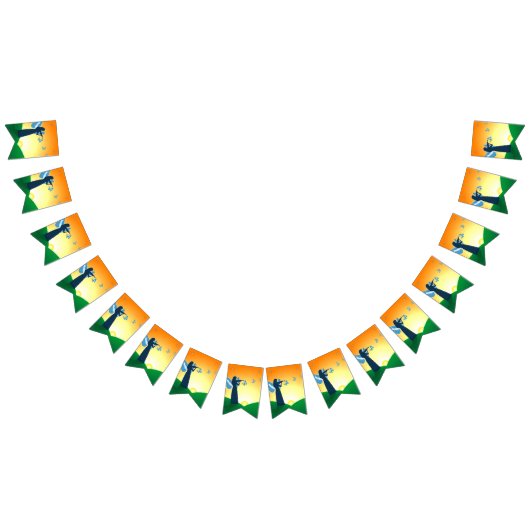 Violinist en vlinder vlaggetjes (Alle)