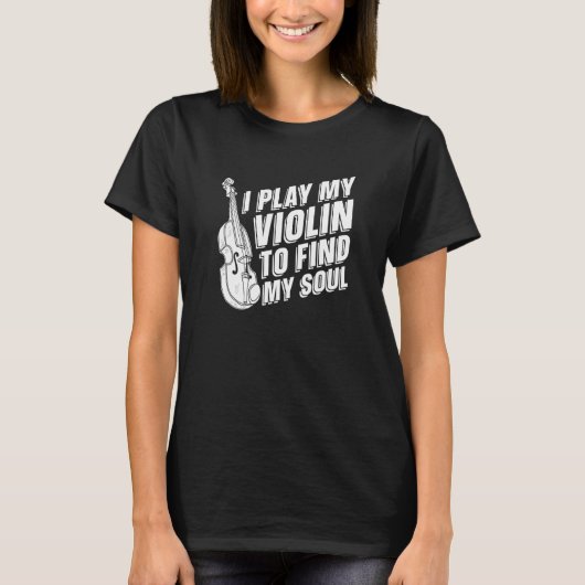 Violinist  Fiddle Fiddler Violin T-shirt (Voorkant)