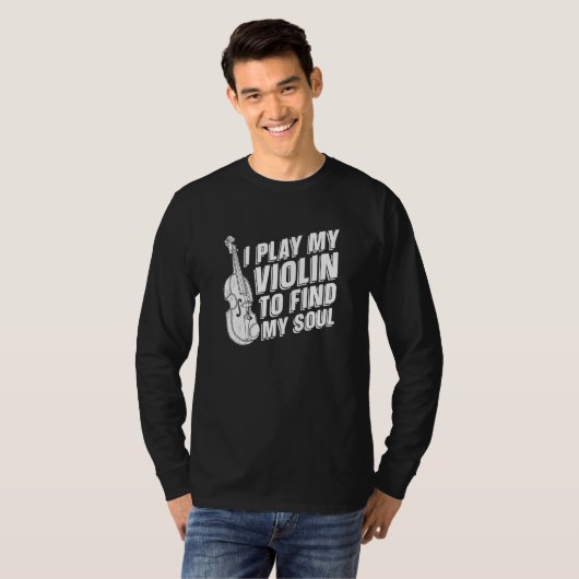 Violinist  Fiddle Fiddler Violin T-shirt (Voorkant volledig)