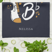 Violinist Gag zonder Violin Life zou flat zijn Theedoek (Gevouwen)