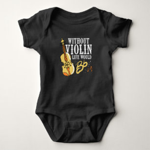 Violinist Gift Idee voor muzikant Violin Instrumen Romper