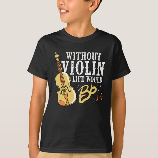 Violinist Gift Idee voor muzikant Violin Instrumen T-shirt (Voorkant)