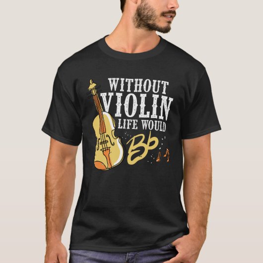 Violinist Gift Idee voor muzikant Violin Instrumen T-shirt (Voorkant)