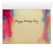 VIOLINIST GIRL, VIOLIN EN CAT-Moederdag (Binenzijde Horizontaal (Onderkant))