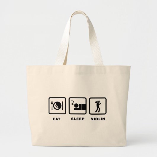 Violinist Grote Tote Bag (Voorkant)