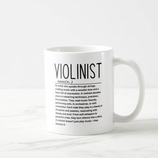 Violinist Koffiemok (Rechts)
