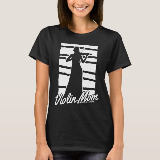 Violinist Mother Fiddler Fiddle Violin T-shirt (Voorkant)