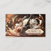 Violinist Musical Instrument Violin Maker Visitekaartje (Voorkant)