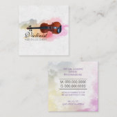 Violinist Musiciaanse vioolleraar Vierkante Visitekaartje (Voorkant / Achterkant)