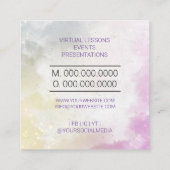 Violinist Musiciaanse vioolleraar Vierkante Visitekaartje (Achterkant)