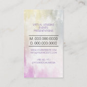 Violinist Musiciaanse vioolleraar Visitekaartje (Achterkant)