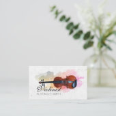 Violinist Musiciaanse vioolleraar Visitekaartje (Staand voorkant)