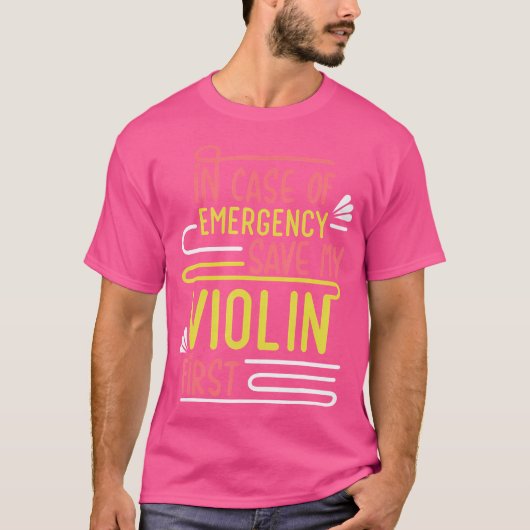 Violinist Musician Orchestra Instrument Violin T-shirt (Voorkant)