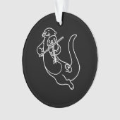 Violinist Otter Gift Spel Violin Viola Music Ornament (voorkant)