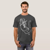 Violinist Otter Spel Violin Viola Music T-shirt (Voorkant volledig)