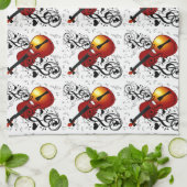 Violinist, Rock the House_ Theedoek (Gevouwen)