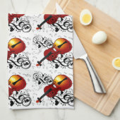 Violinist, Rock the House_ Theedoek (Quarter Fold)