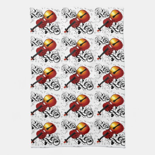 Violinist, Rock the House_ Theedoek (Verticaal)