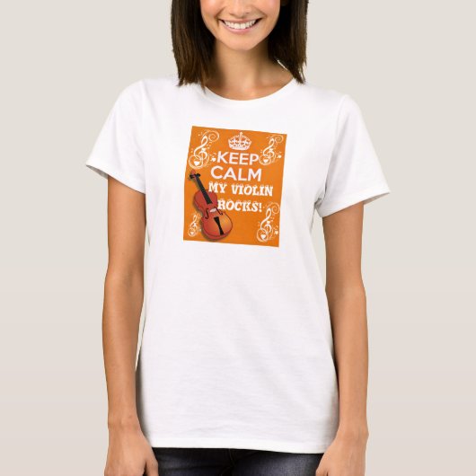 Violinist Rocks_ T-shirt (Voorkant)