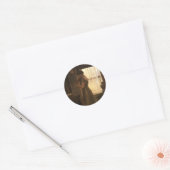 Violinist Ronde Sticker (Envelop)