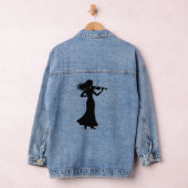 Violinist Silhouette Lady Denim Jacket (Hangar)