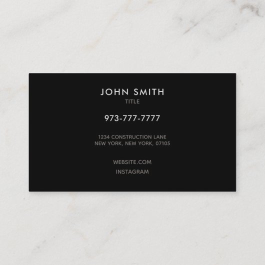 Violinist Slogans Visitekaartje (Achterkant)