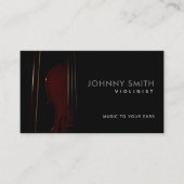 Violinist Slogans Visitekaartje (Voorkant)